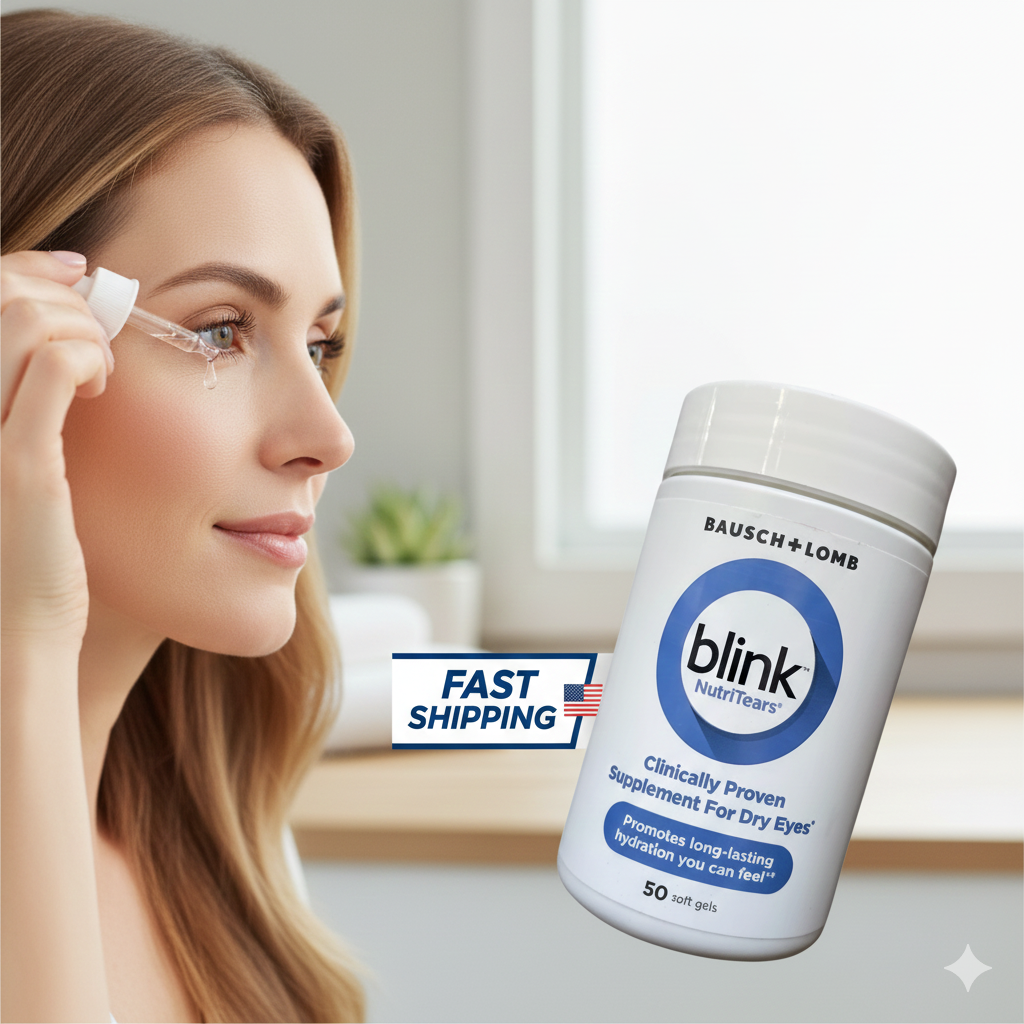 Blink NutriTears Dry Eye Supplement 30 Softgels Clinically Proven - New