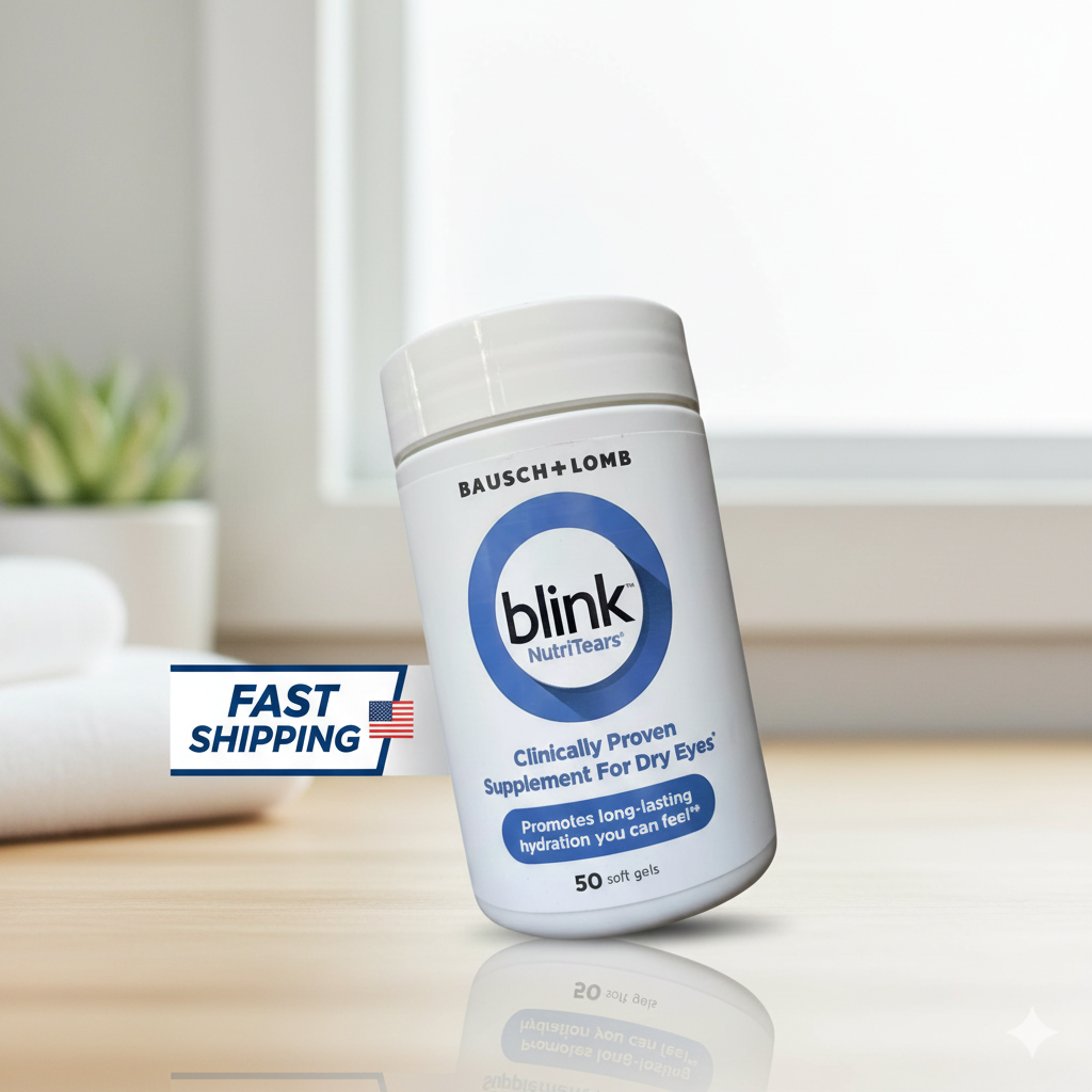 Blink NutriTears Dry Eye Supplement 30 Softgels Clinically Proven - New